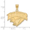 Black Bow Jewelry 10k Yellow Gold United States Air Force Academy Fighting Falcons NCAA Large Pendant - 2 of 3