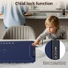 ZAFRO Warming Mat for Food, 3-Temp Electric Warmer (140/176/212°F), 250W Low Energy, Auto Shut-Off & Child Safety Lock, Portable Roll-Up Silicone,Blue - 3 of 4