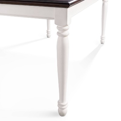 Shelby Extendable Solid Hardwood Dining Table in Antique White