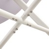 Vynxaria Modern Minimalist 42" Circular Dining Table with White Patterned Top - 4 of 4