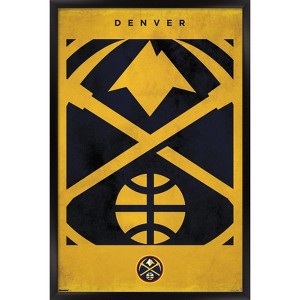 Trends International NBA Denver Nuggets - Logo 25 Framed Wall Poster Prints - 1 of 4