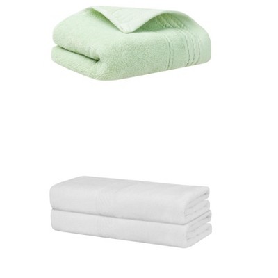 REGALWOVEN Cotton Absorbent Soft Bath Hand Cloths Towels 2 Piece Sets