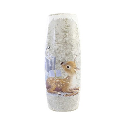 Stony Creek 11.75 In Soft Winter Fawn Lg Vase Electric Pre-Lit Winter Novelty Sculpture Lights