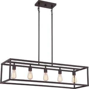 Quoizel Lighting New Harbor 5 - Light Island Pendant Light in  Western Bronze - 1 of 4