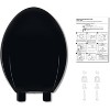 Toilet Seat Round,/Elongated Toilet Lid Soft-Slow Close, Heavy Duty Toilet Seat, Easy to Install, Universal Fit - 4 of 4