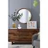 Okak Farmhouse Various Shapes Decorative Wall Mirror for Entryway,Bathroom,Solid Wood Home Decor Vanity Mirror for Bedroom - 2 of 4
