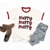 Simply Sage Market Women's Buffalo Plaid Merry Stacked Short Sleeve Ringer Tee - 2 of 3