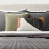 Mod Abstract Woven Colorblock Oblong Dec Pillow Ivory/Green/Gold - Threshold™: Jacquard Rectangle Accent for Indoor Use - 2 of 4
