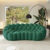 WJSHome Bubble Sofa,98.43'' Comfy Breathable Mesh Fabric Upholstered Curved Couch, 3D Honeycomb Shape Modern Couch for Living Room - 2 of 4