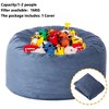 Bean Bag Chair Cover Only, Corduroy Bean Bag Cover No Filler for Adults Kids, Giant Adult Beanbag Chair Cover with Washable Cover - 3 of 4