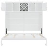 Whisen Modern Design Queen Size Murphy Bed Wall Bed, Folded into a Cabinet with Top Shelves and Wine Rack - 4 of 4