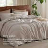 100% Washed Cotton Duvet Cover Minimalist Cotton Duvet Cover for All Seasons GentleSoft™ Plain Simple Bedding Set - 2 of 4