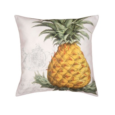 C&F Home 18" x 18" Colonial Williamsburg Crest Pineapple Indoor/Outdoor Decorative Throw Pillow