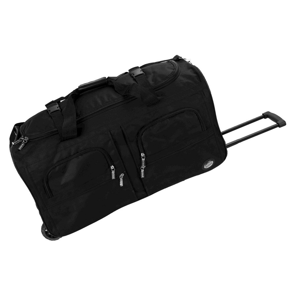 Photos - Luggage Rockland 124L Rolling Duffel Bag - Black 