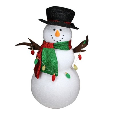 Northlight 5' White Inflatable LED Lighted Musical Snowman Outdoor Christmas Yard Decor