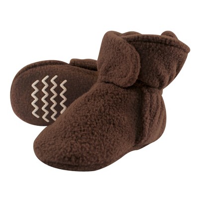 Hudson Baby Baby And Toddler Cozy Fleece Booties, Brown : Target