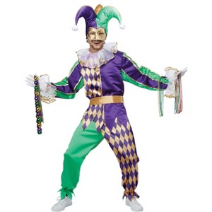 California Costumes Festive Mardi Gras Jester Men's Costume - 1 of 1