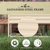 Okak 27.5" Rattan Wicker Raised Garden Bed with Tool Storage Shelf, Outdoor Portable Elevated Planter Box for Vegetables/Herbs/Flowers - 3 of 4