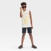 Boys' Pikachu Mineral Wash Tank Top - Yellow - 3 of 3