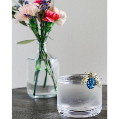 Viski 8oz Clear Lead-Free Crystal Negroni Tumblers Set