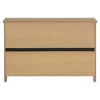 4-Door Storage Sideboard with Adjustable Shelves and Retro Handles ,Pinewood Legs,for Living Room, Study, and Entryway, Wood, 51*15.5*34.2in - 4 of 4