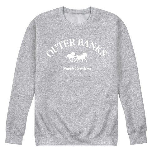 Men's - Instant Message - Outer Banks North Carolina Graphic Fleece Sweatshirt - image 1 of 4