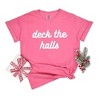 Simply Sage Market Women's Deck The Halls Bold Cursive Short Sleeve Garment Dyed Tee - 3 of 4