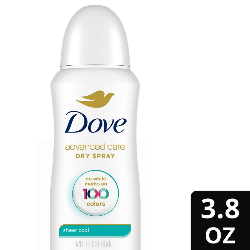 Dove Beauty Advanced Care Sheer Cool 48-Hour Women&#39;s Antiperspirant &#38; Deodorant Dry Spray - 3.8oz, 1 of 9