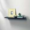 36" x 8" Modern Floating Shelf Wall Mounted Hidden Brackets Black - InPlace: Sleek Storage, Wood Composite - image 2 of 4