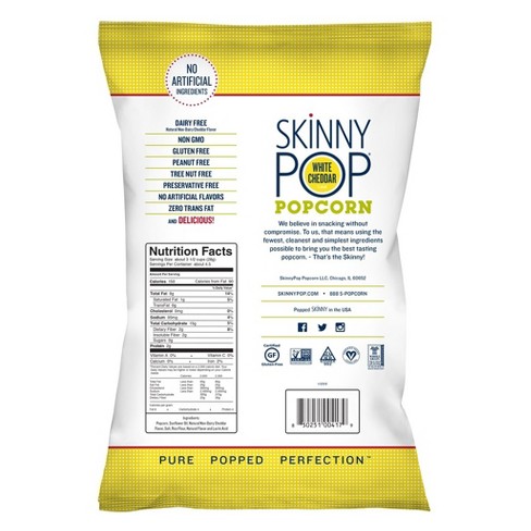 Skinny Pop White Cheddar Popcorn Nutrition Facts | Besto Blog