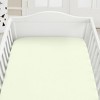 100% Organic Cotton Crib Sheets Pack of 2, Soft & Cool, GOTS Certified by California Design Den - 3 of 4