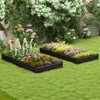 Tangkula Raised Garden Bed 8 x 4 x 1 ft Metal Planter Box with Middle Reinforced Bracket Rectangular Raised Garden Box - 4 of 4