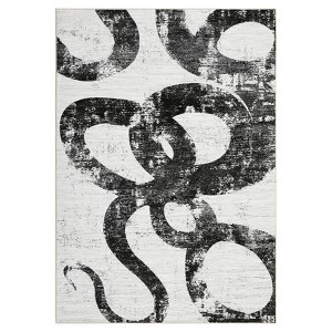 COZONY Abstract Modern Non Slip Low Pile Area Rug for Living Room Bedroom Dining Room Office - 1 of 4