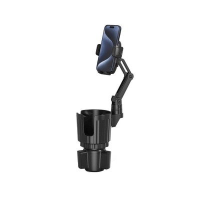 TruAIR 2-in-1 Adjustable Cup Holder Phone Stand