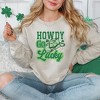Simply Sage Market Women's Graphic Sweatshirt Howdy Go Lucky Cowboy Hat - 2 of 3