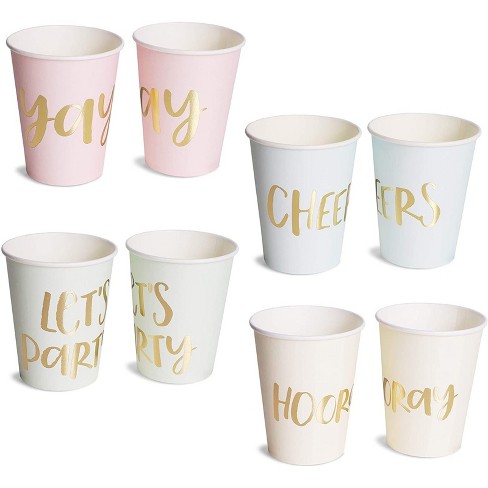 Pastel Color Mix - Pack of 12, 16 oz Acrylic Tumblers with Straws