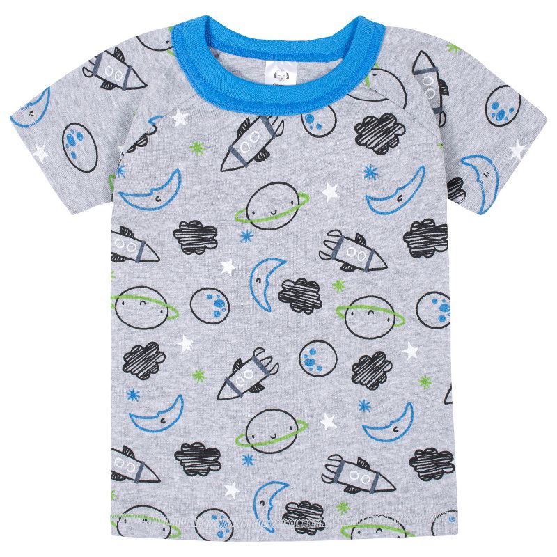 Gerber Infant & Toddler Boys' Snug Fit Cotton Pajamas, 4-Piece Set, 2 of 10