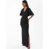 QUIZ Women's Batwing V-Neck Maxi Dress - 3 of 4