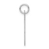 Black Bow Jewelry Sterling Silver Madison Collection LG Classic Script Initial F Pendant - 2 of 4