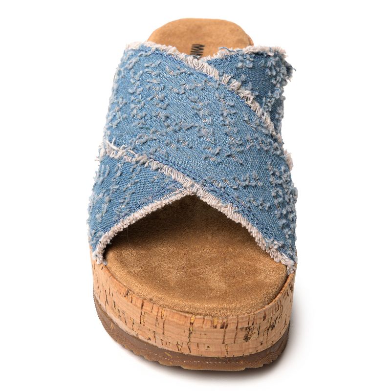Minnetonka Women's Posey Cork Wedge Sandals, 3 of 7