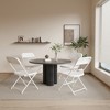 SUGIFT 6 Pack Plastic Folding Chair Outdoor Indoor White Folding Chairs, 350lbs Capacity - 2 of 4