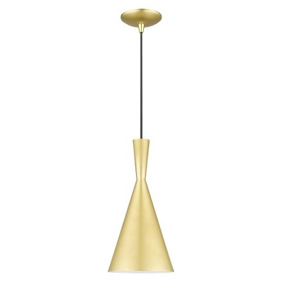 Livex Lighting Waldorf 1 - Light Chandelier in  Soft Gold/Polished Brass