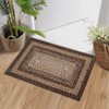 Washable Modern Braided Printed Rug Non Slip Low Pile Rug Soft Contemporary Throw Floor Cover Foldable Indoor Carpet for Living Room Bedroom Playroom - 3 of 4