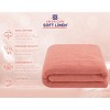 American Soft Linen 100% Cotton Turkish Oversized Bath Towel Sheet, 40x80 inches Extra Large Bath Towel Sheet - 3 of 4