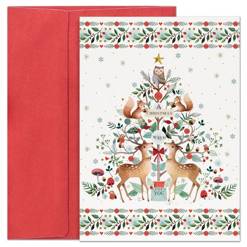 Best Paper Greetings 36 Pack Kraft Merry Christmas Greeting Cards with  Envelopes, 6 Holiday Yuletide Character Designs, 4 x 6 In