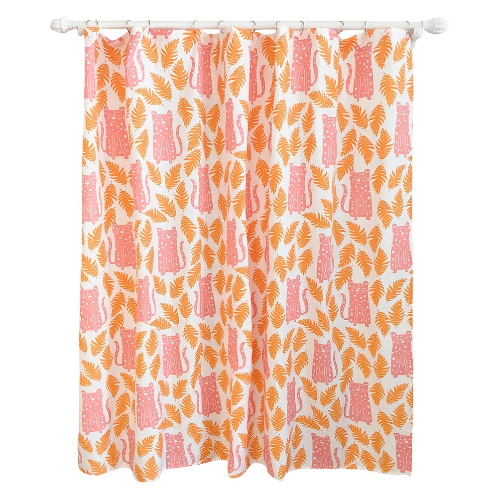 Upc 490970100990 Cheetah Shower Curtain Apricot Pillowfort