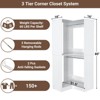 Besiost Corner Closet Organizer with Hanging Rods, Freestanding Closet System - 4 of 4