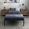 Costway 14 Inch Heavy Duty Metal Platform Bed Frame Steel Slat Mattress Foundation Black - 4 of 4