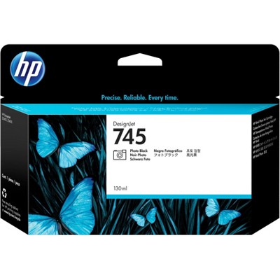 HP Inc. 745 130-ml DesignJet Photo Black Ink Cartridge, F9J98A