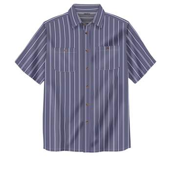 KingSize Men's Big & Tall Striped Short-Sleeve Sport Shirt
